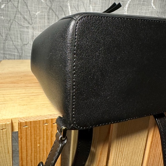 Kate Spade New York Adel Flap Leather Backpack Shoulder Bag, Medium - Black - Picture 13 of 15